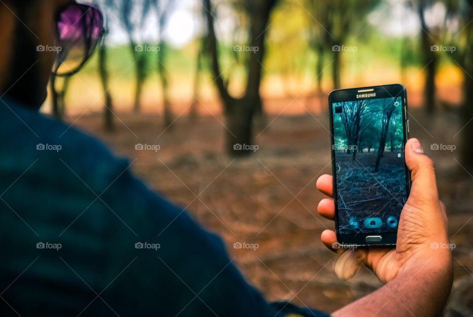 guy taking photos 