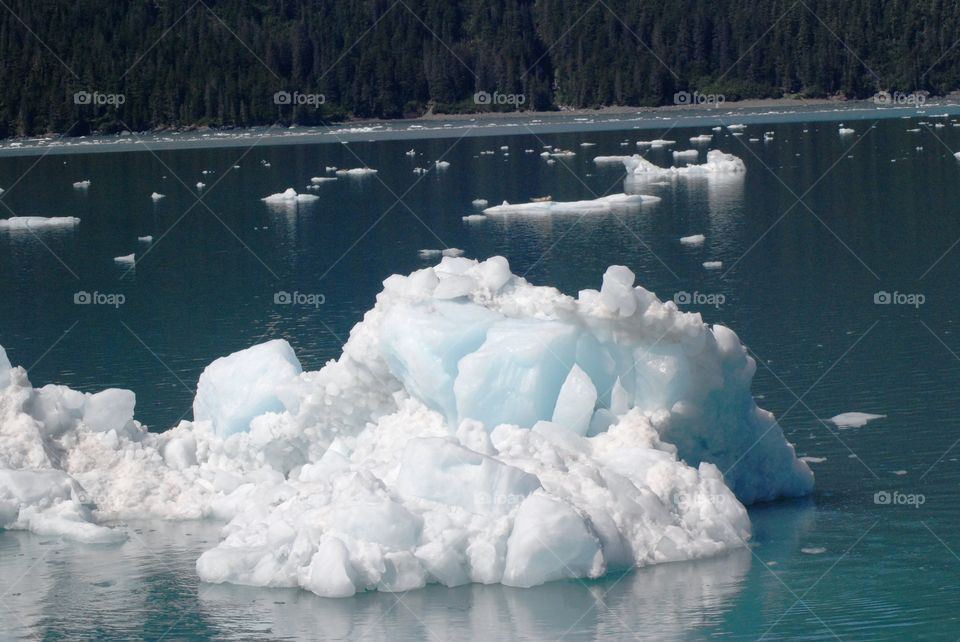 Ice close to the face of Meares Glacier
