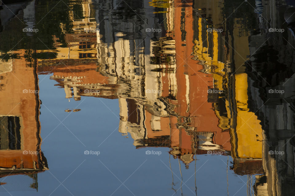 House reflections in the water 