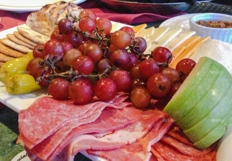 Thanksgiving appetizers a fall harvest platter.