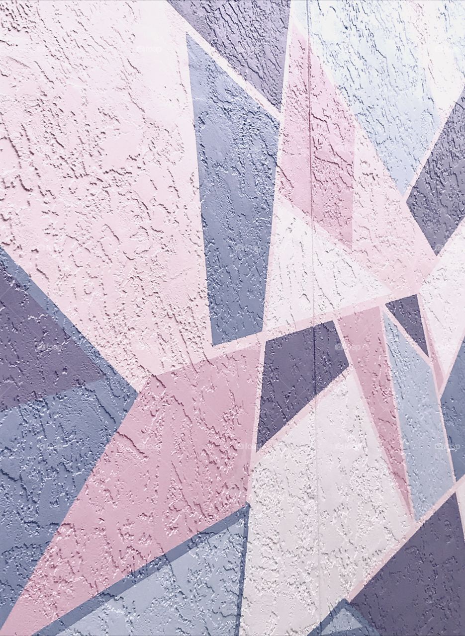 Pastel Geometric Wall Mural