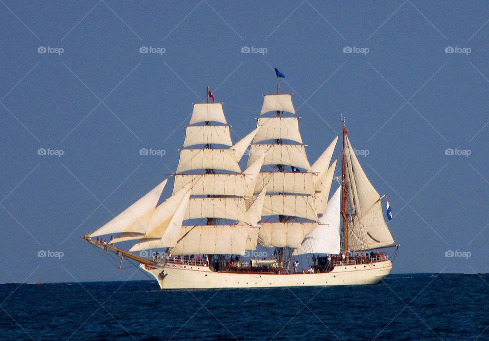 water ship sails full-sails by landon