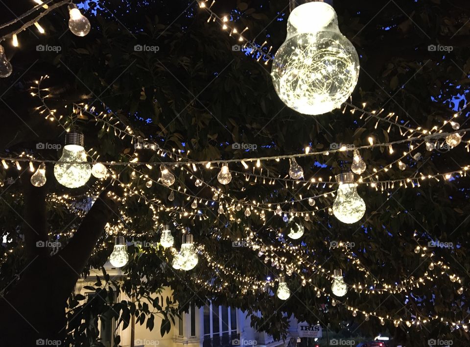 Night illuminations towards a New year