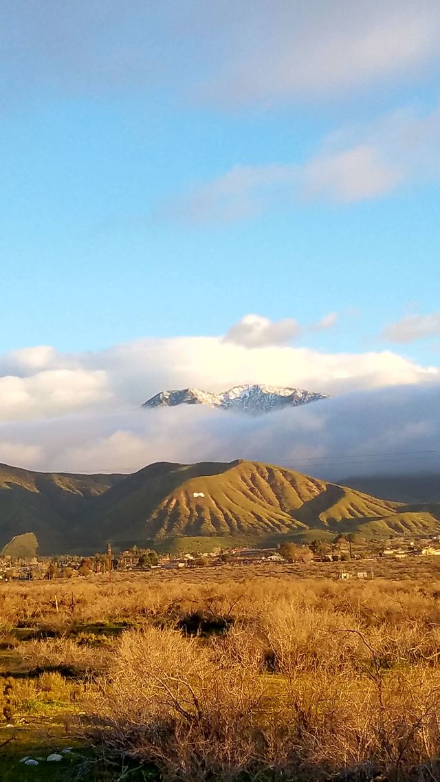 peaking through the clouds