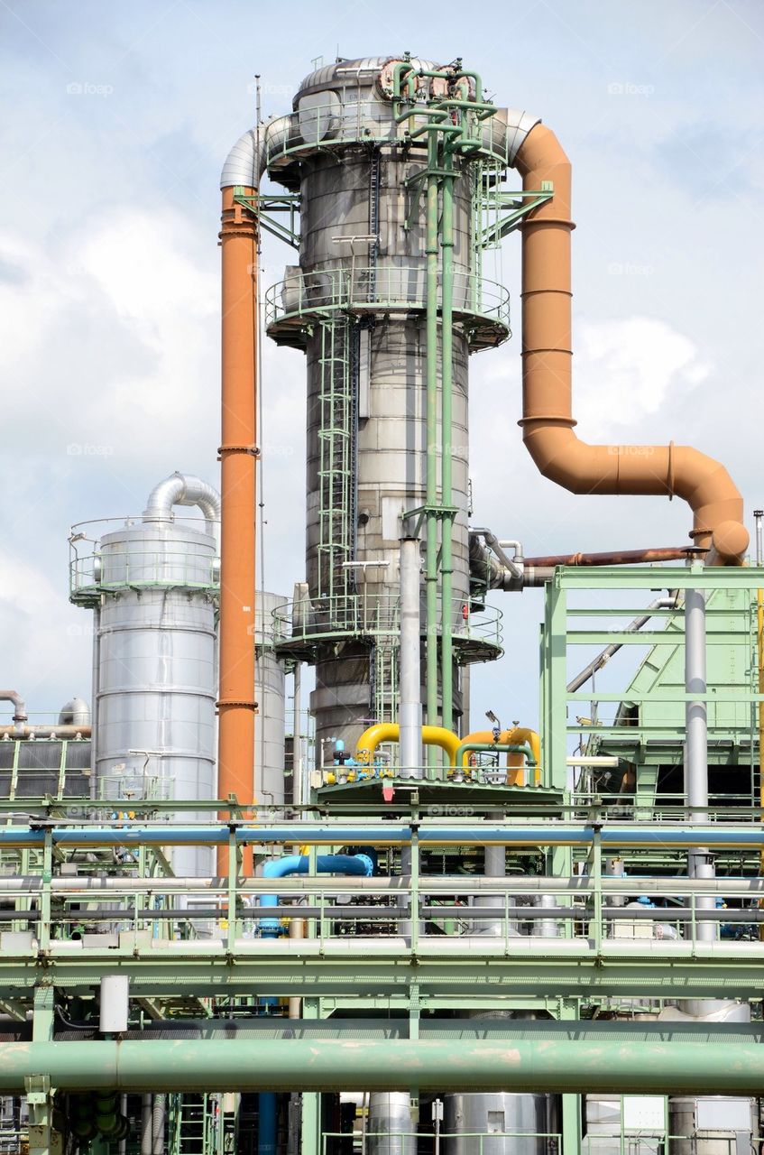 Chemical plant at the port of Antwerp