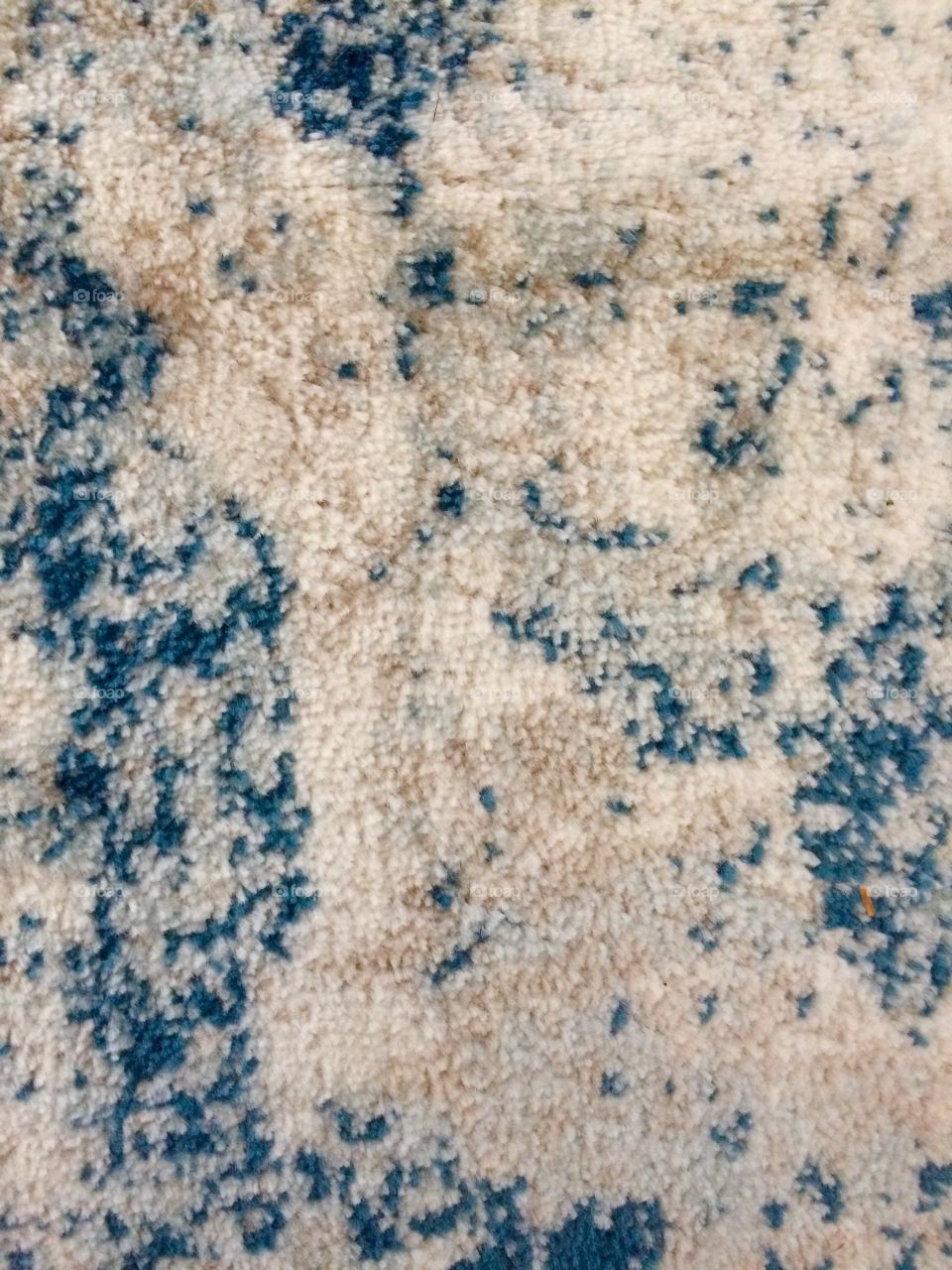 Carpet texture in blue and white