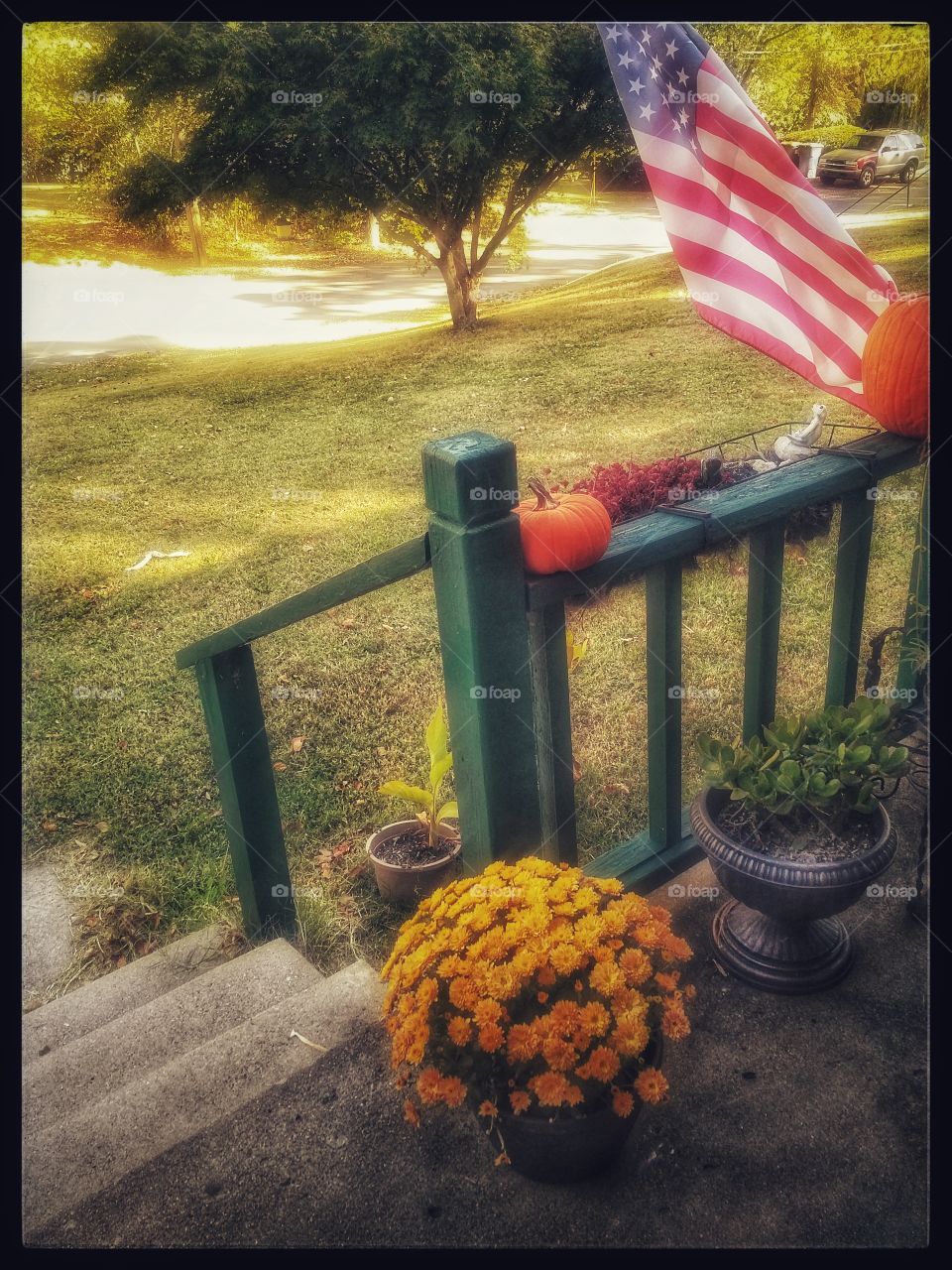 Front porch in early Autumn