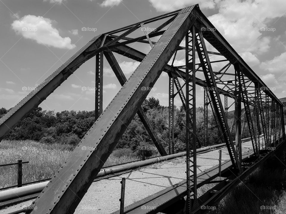 old bridge wasting away