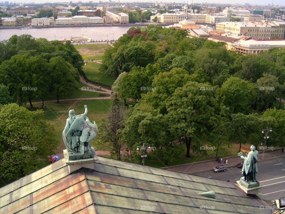 View on the city from cathedral 