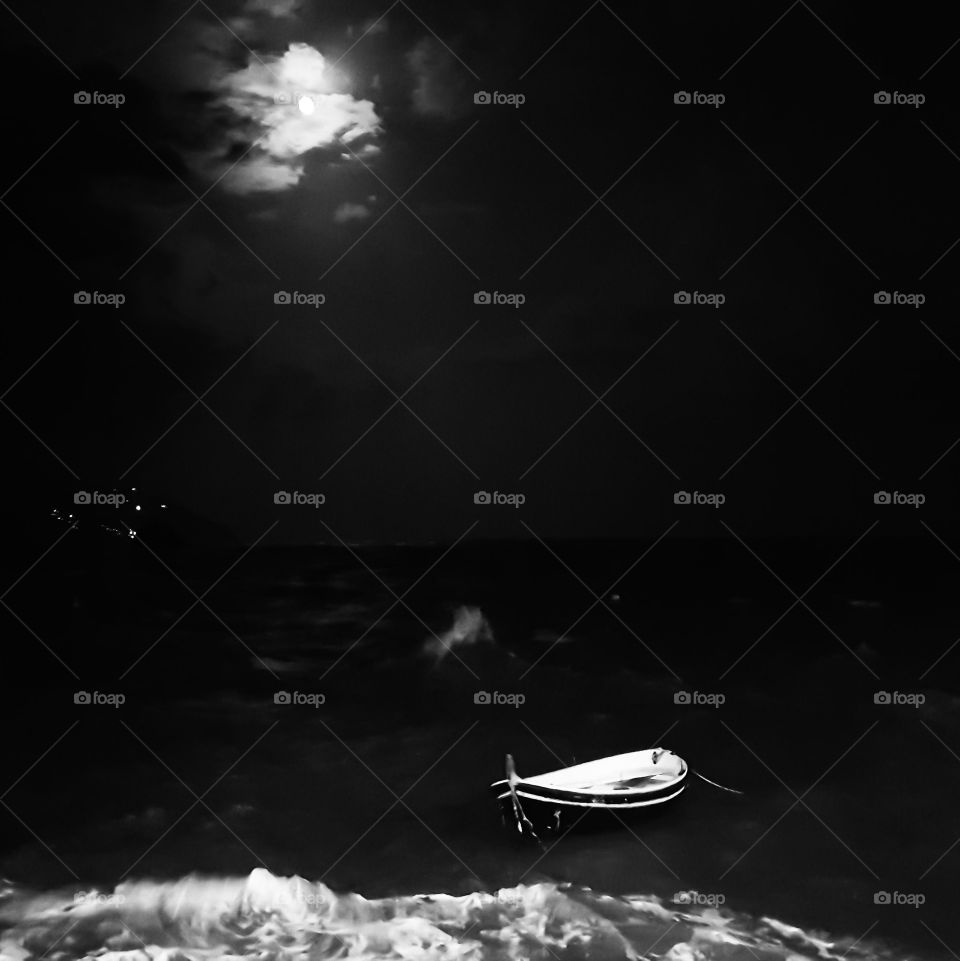 Sea in Monterosso al mare in Italy