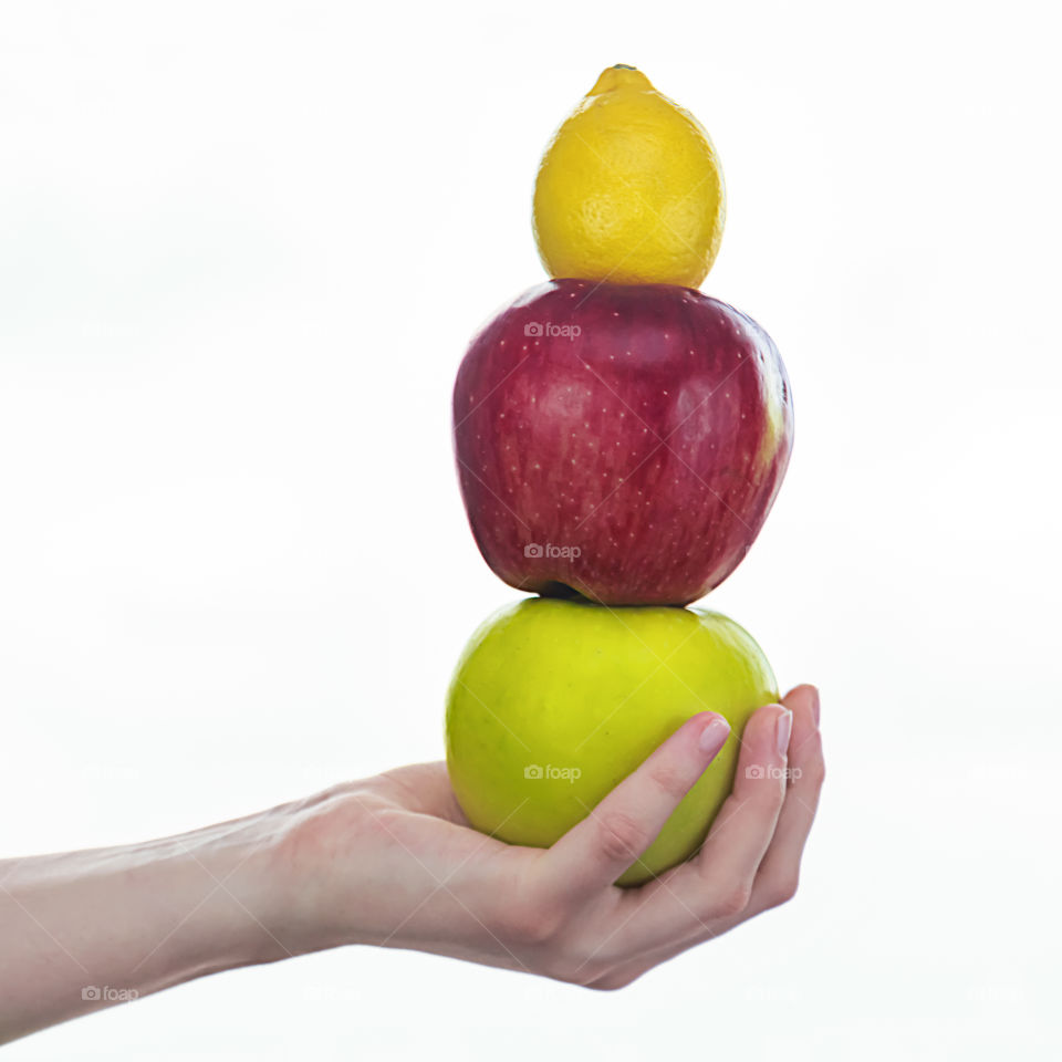 fruits in hand