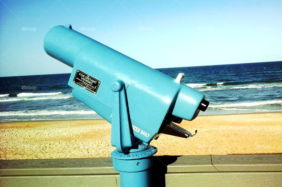 Telescope by the ocean