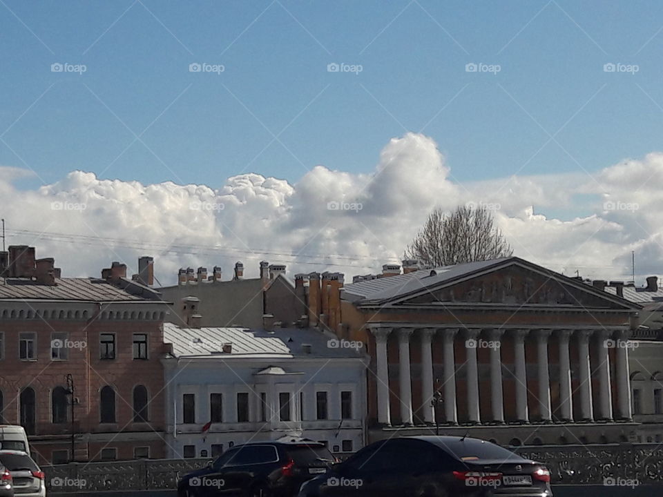 nature wild clouds sky blue white weather storm heaven view