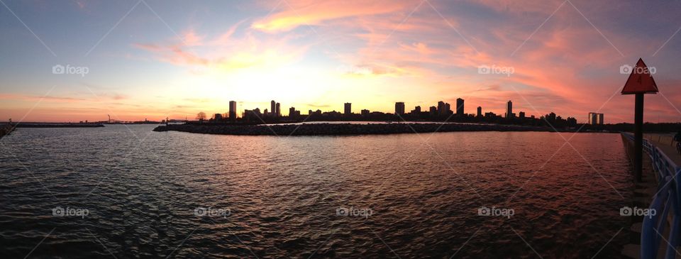 Milwaukee at dusk