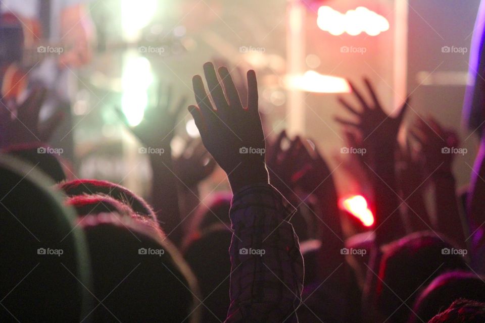 Hands in worship. At a worship night in my high school, I captured this during my favorite song. 