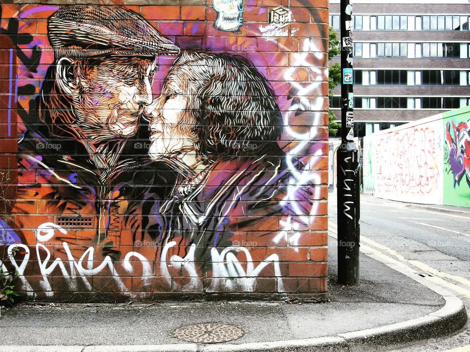 Street art by C215 in Manchester UK