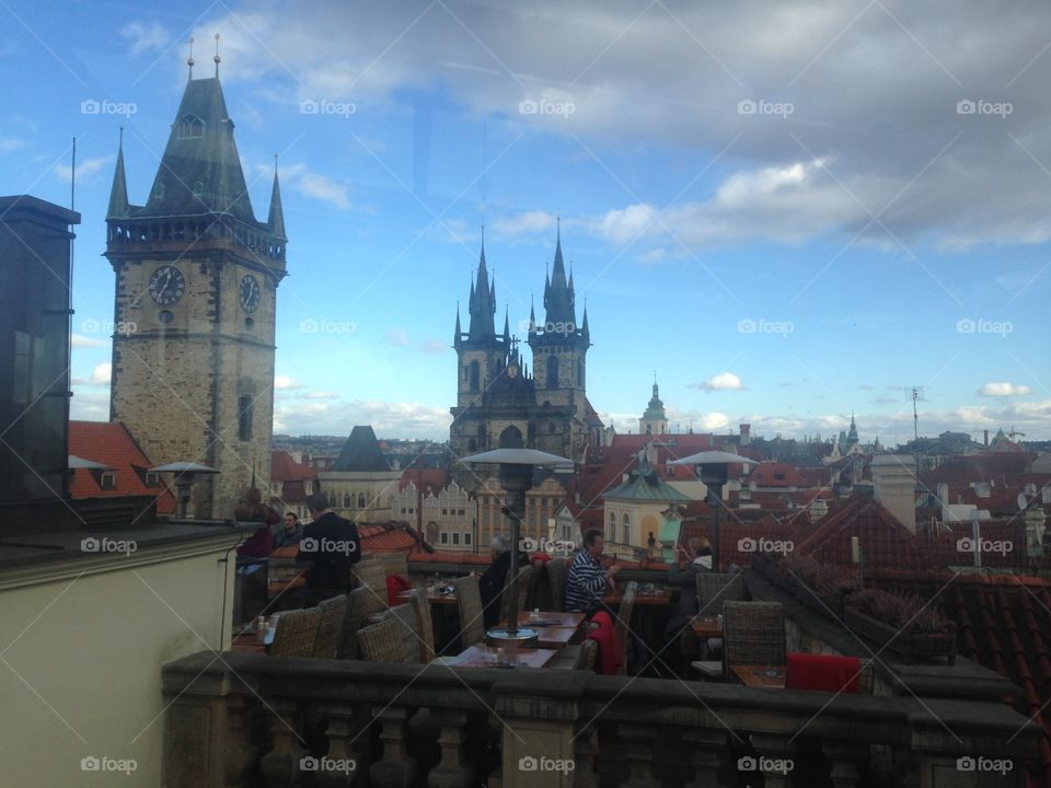 Prague from the rooftop