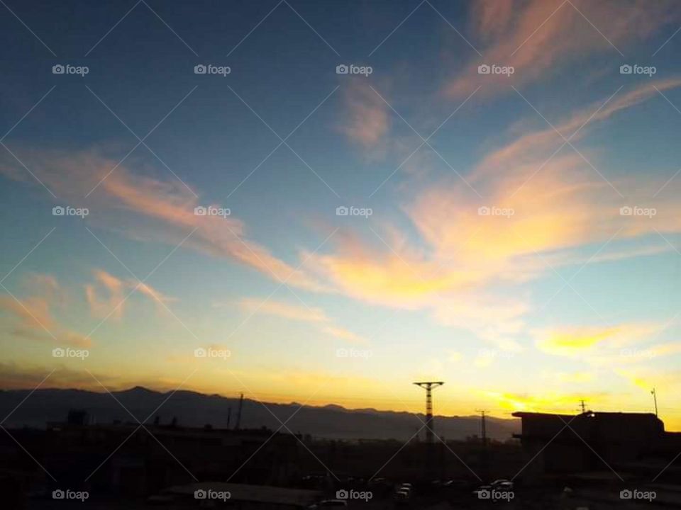 cloud shining in sky