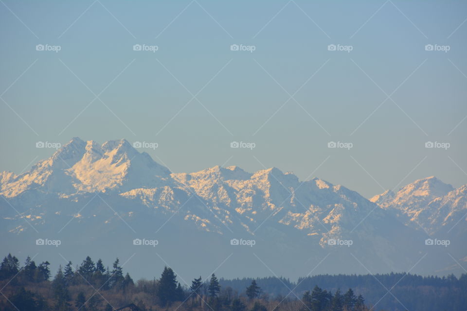 Olympic mountains 