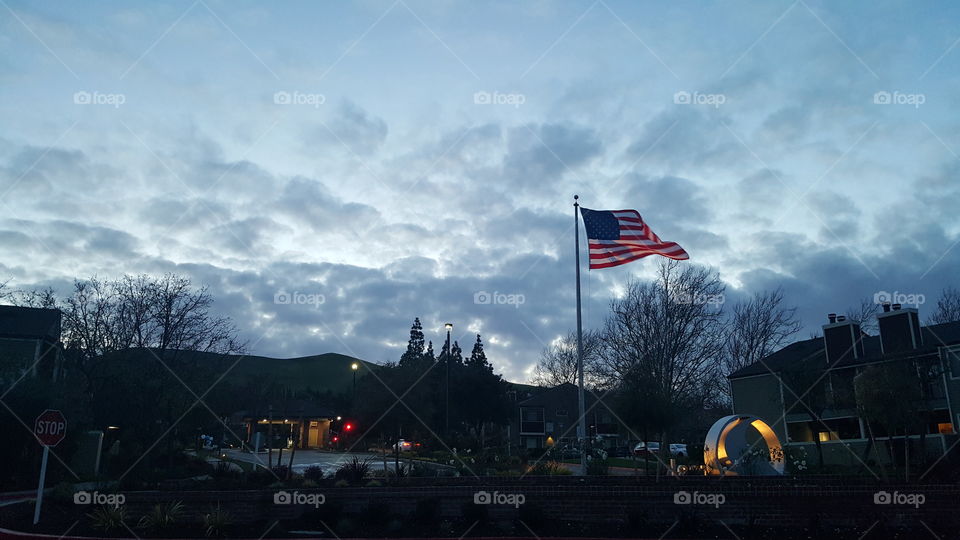 cloudy flag