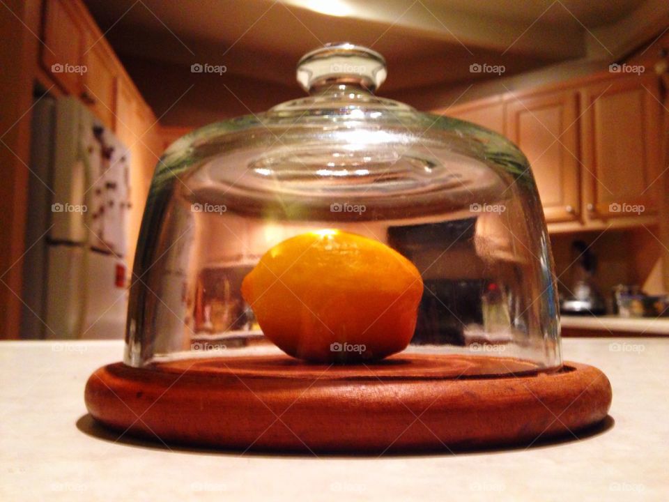 Lemon Under Glass