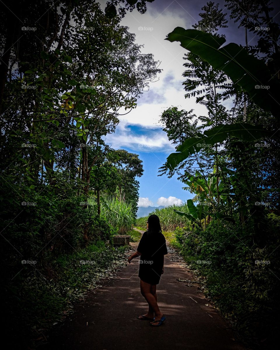 walking to the light