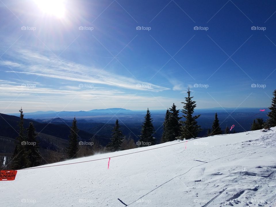 snowy mountain range