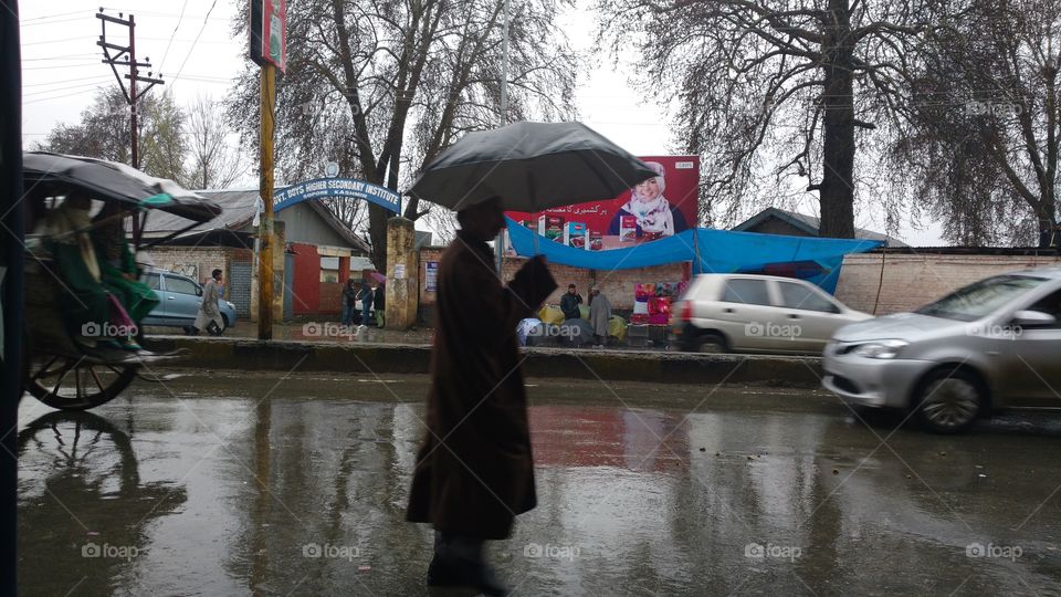 umbrella walk