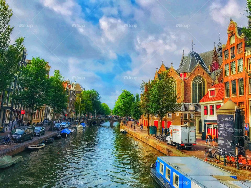 Exploring Amsterdam.