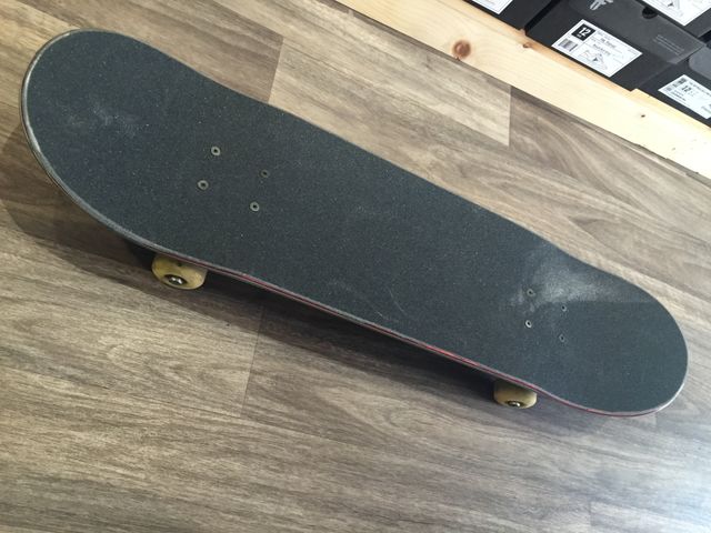 Skateboard on the flat