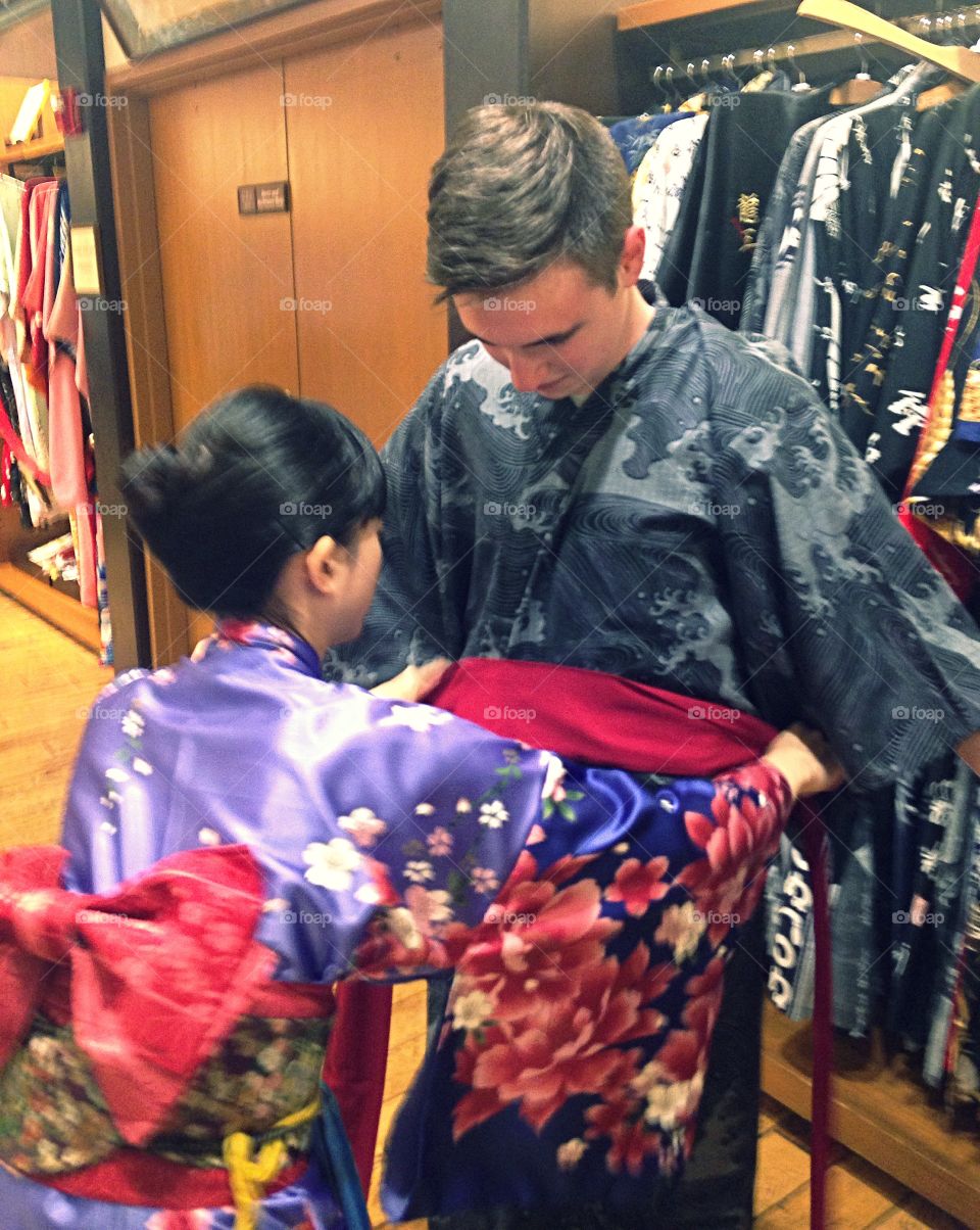 Kimono fitting #1