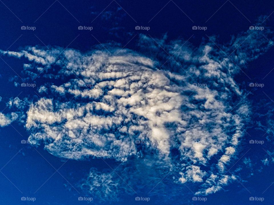 I want to show white clouds and blue sky in this photo.  The sky looks very beautiful with clouds and blue sky.