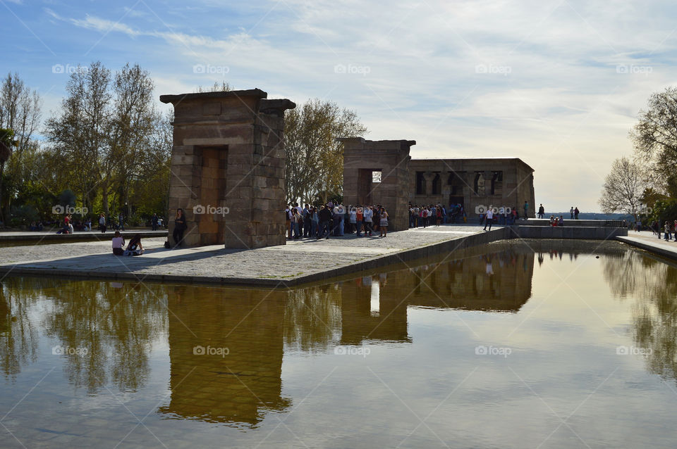 Egyptian temple in Madrid, Spain.