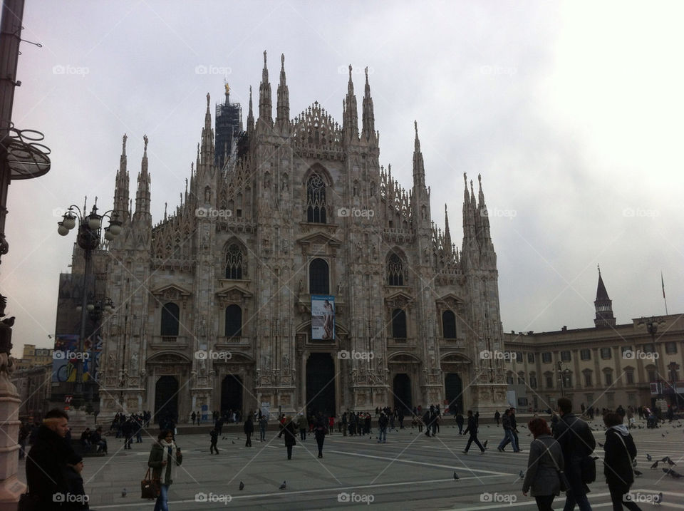Duomo in Milan under clouds before rain :-)