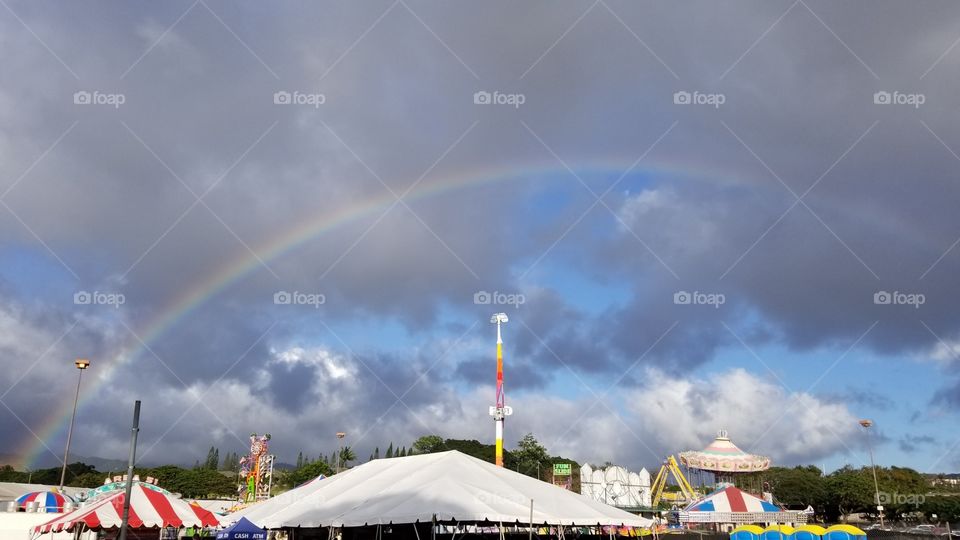 rainbow over the 50 state fair