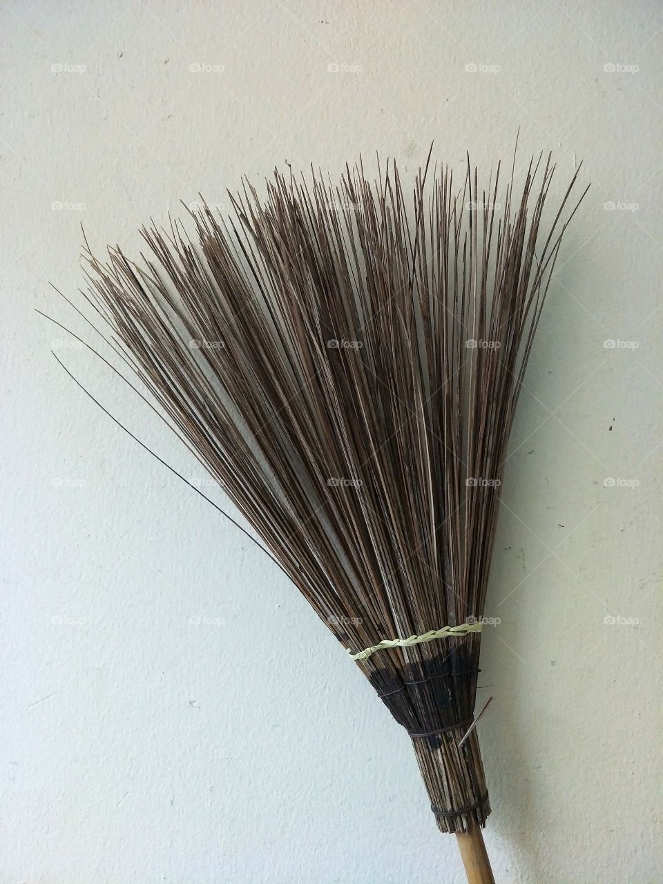 Broom made of coconut leaf