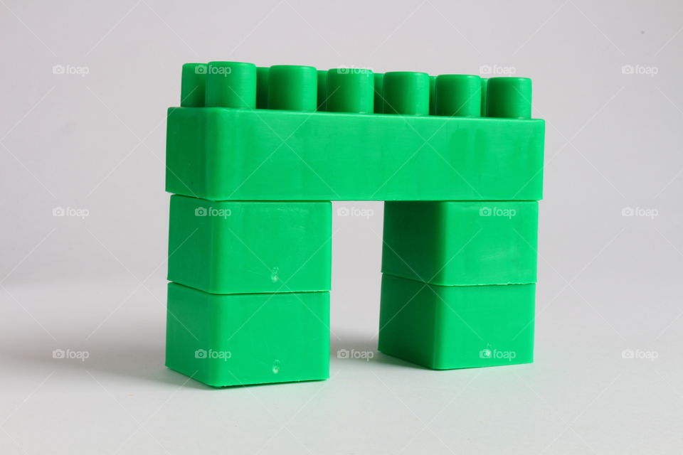 green toy blocks