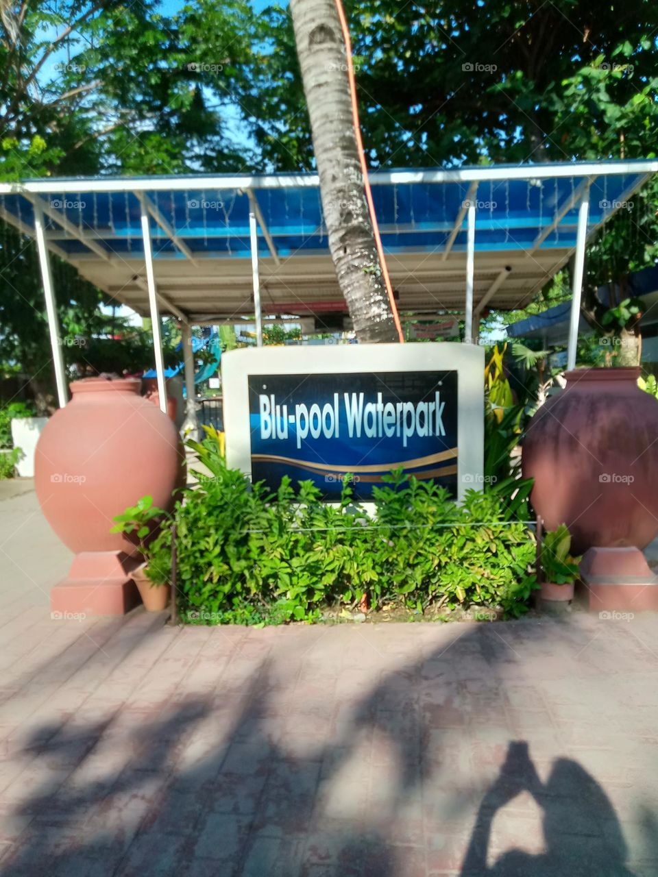 BLU-POOL WATERPARK,, INSIDE ARE SWIMMING POOLS FOR CHILDREN AND ADULTS, WITH LONG AND CROCHED SLIDES AND FALLS TOO