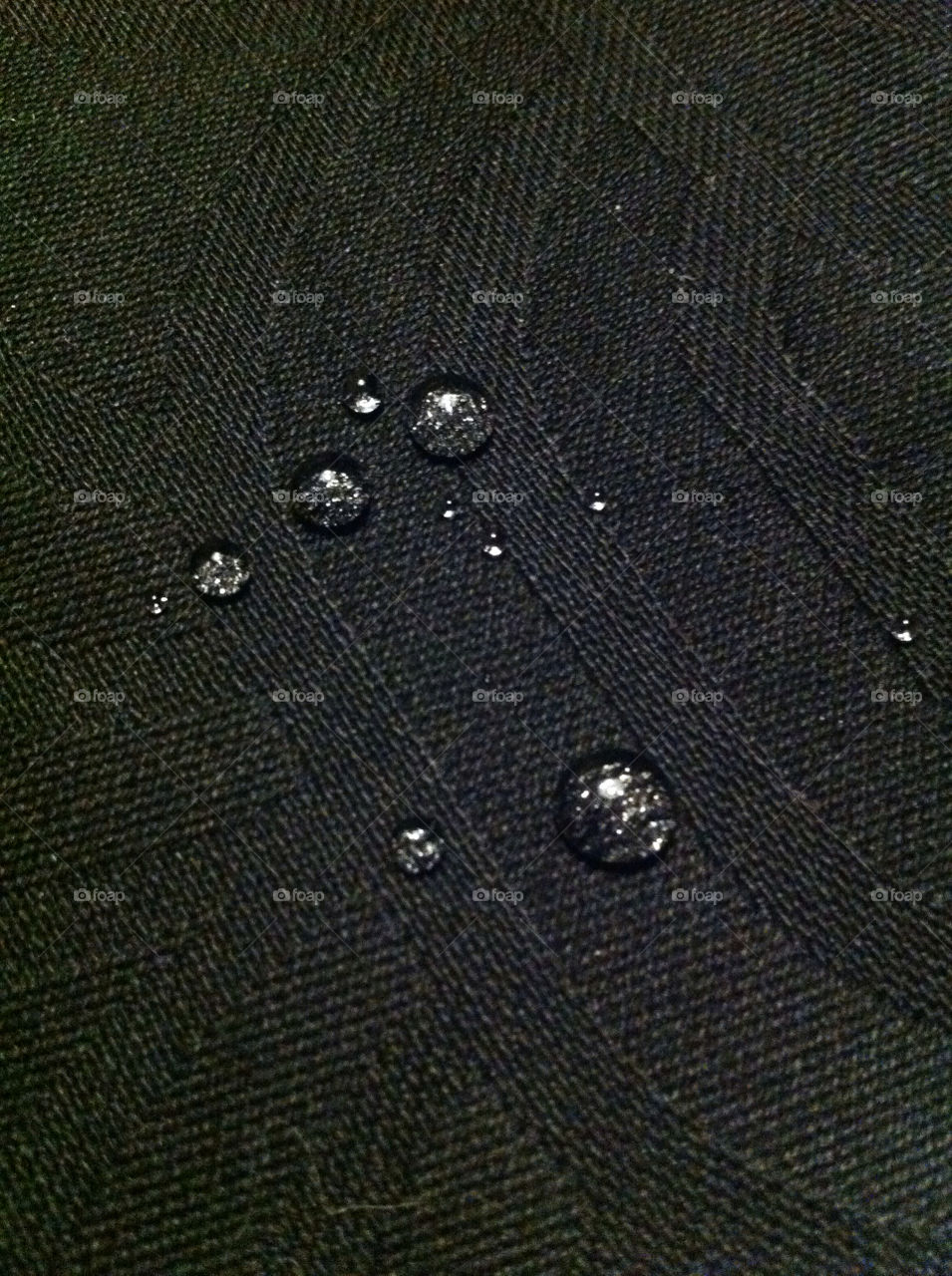 black water drops fabric by theabergnielsen