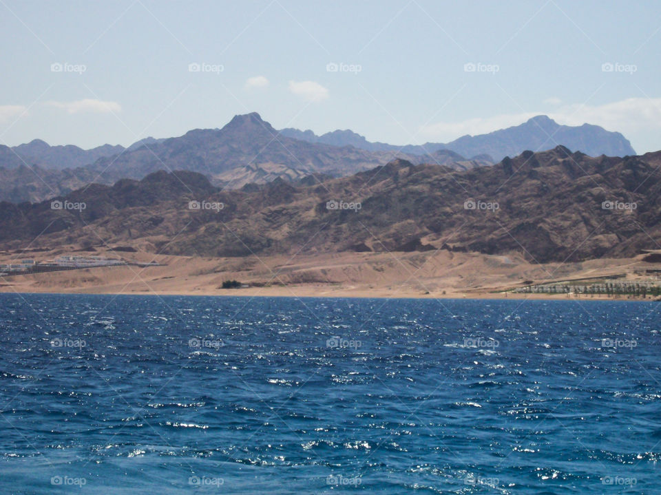 Sun is shining over the sea