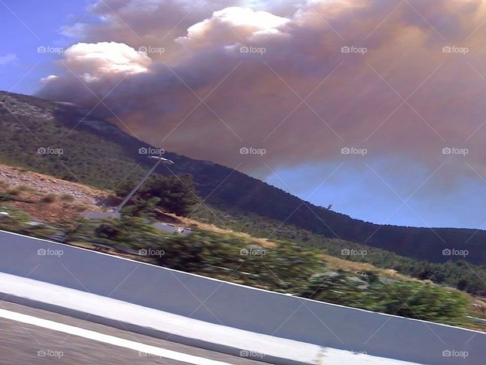 fire athens imitos ano liosia by vrahidis