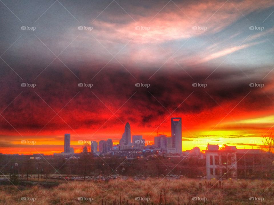 city sunrise