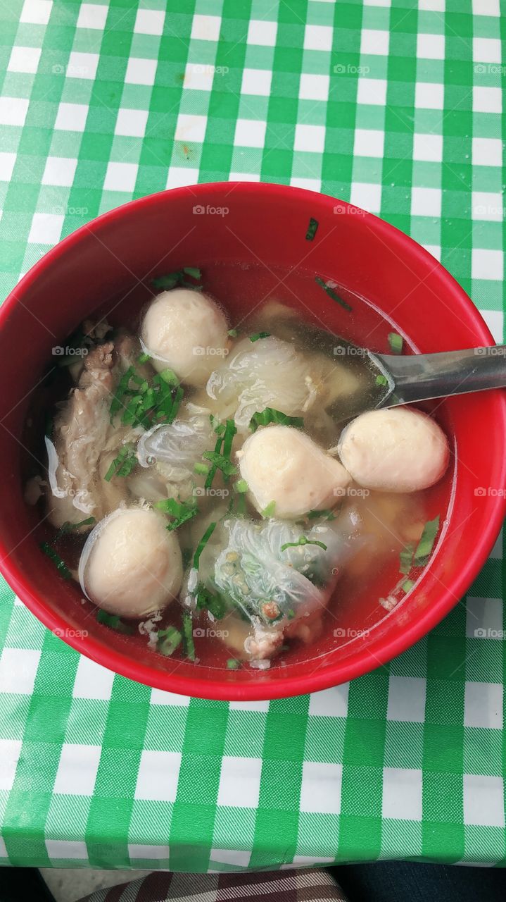 Thai style noodle soup