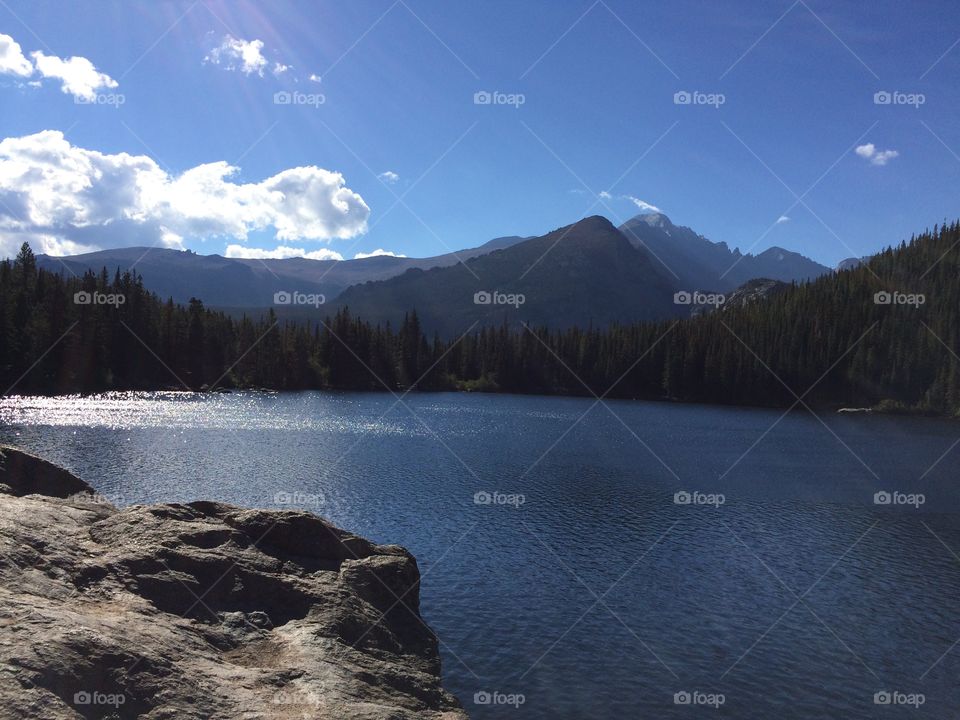 Lake, Snow, Water, Mountain, Landscape