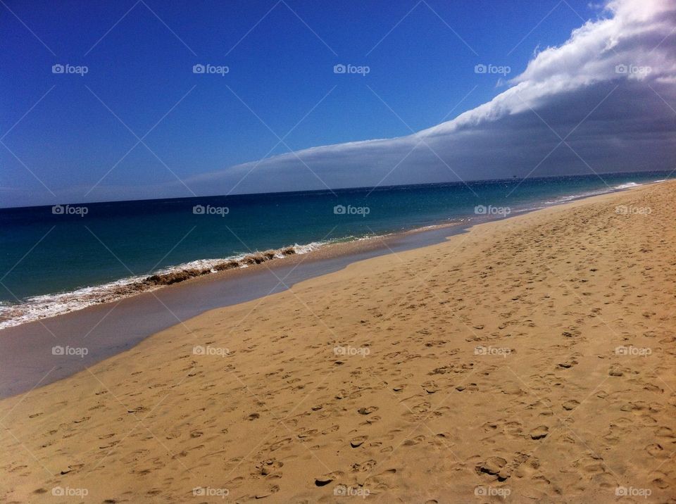 morro jable beach. fuerteventura