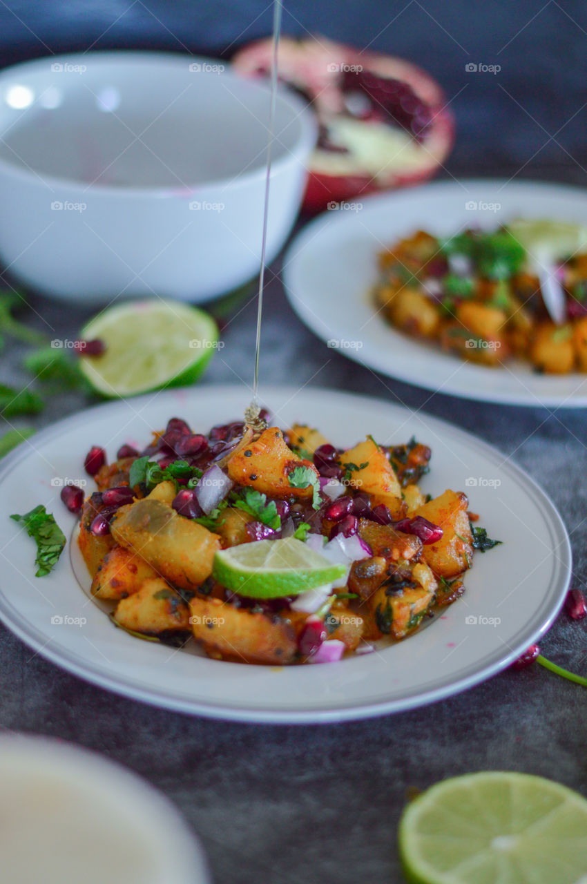 Baked sweet potato, healthy eating , baked sweet potato with lemon twist 