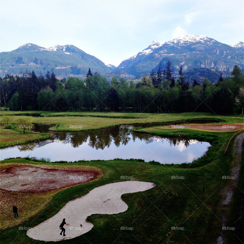 Reflections in Squamish, BC.
