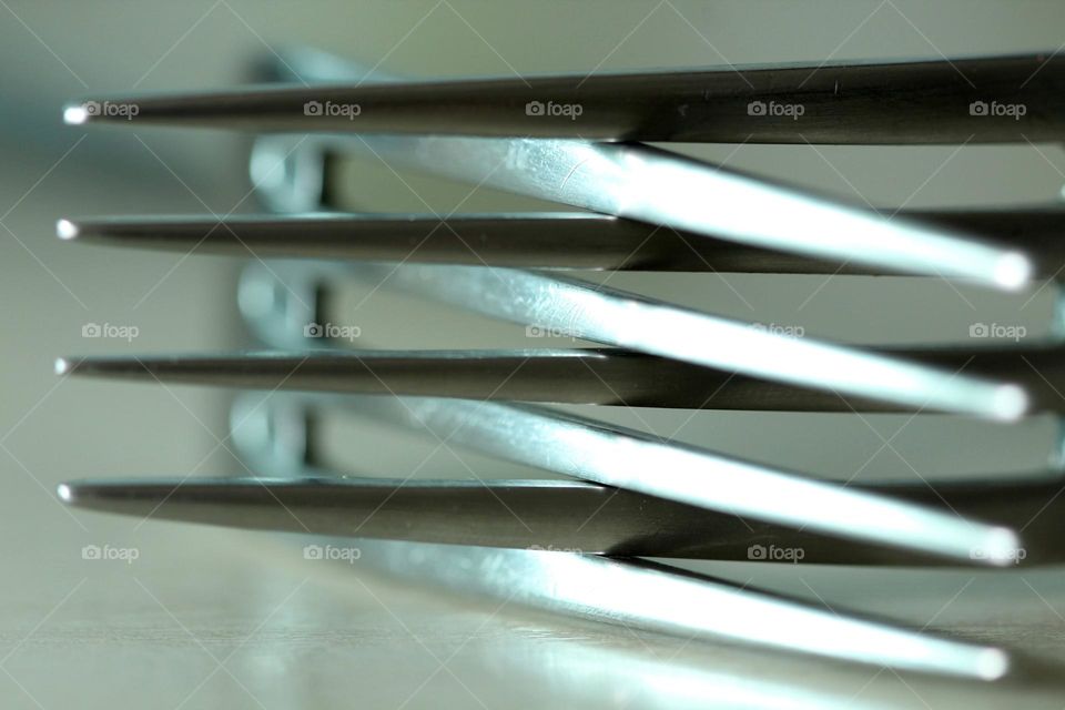 Close-up of two forks