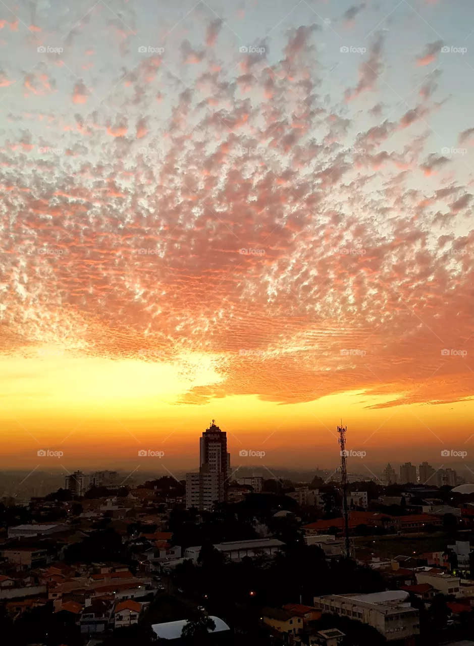 sunset in Jundiaí Brazil