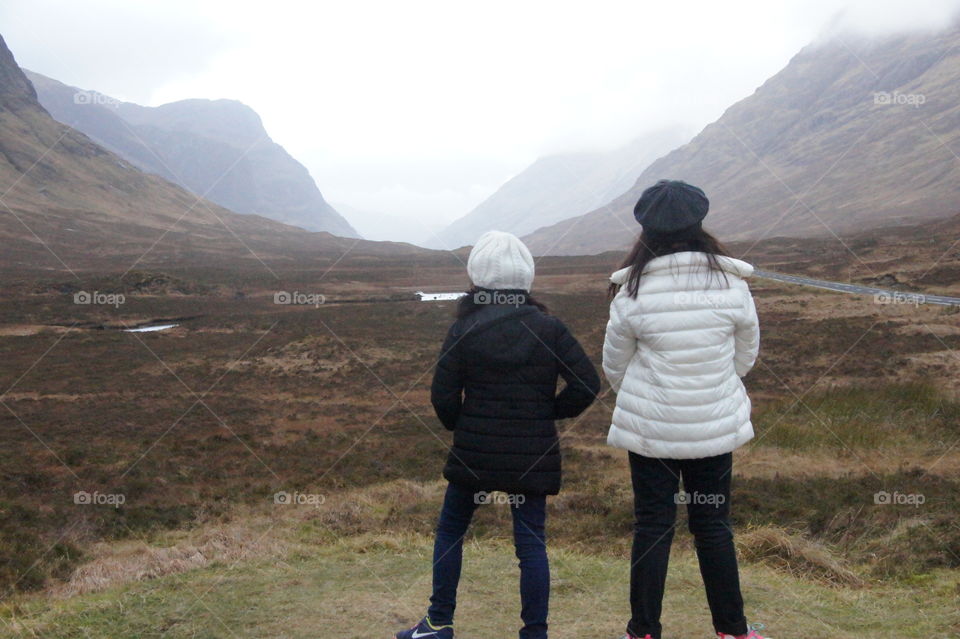 Overlooking the stunning Scottish Highlands 